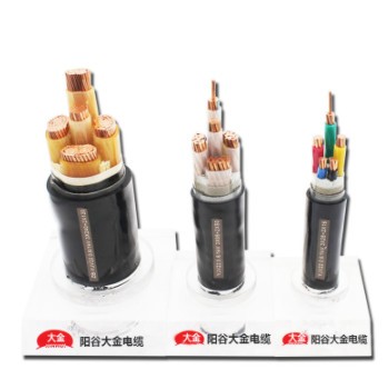 阳谷大金YJV22 3+2芯电缆线带铁皮室外动力电缆铠装25 6 10 300平图2