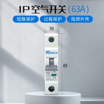 63A上海人民DZ47-63H空气开关C65小型断路器1/2P家用低压保护器图3