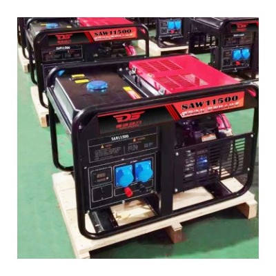 德飒动力10KW千瓦汽油发电机 220/380V电启动应急防汛物资发电机