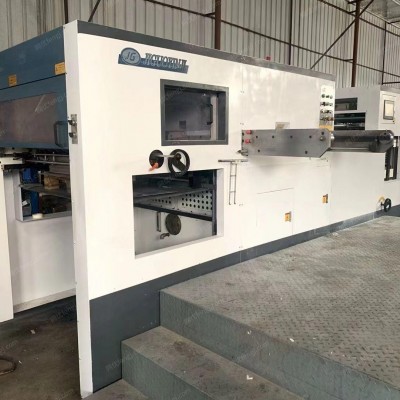 出售仓库2016年继国1080自动模切机 7500车速 日光1300模切机 2012年上海哑华1050 带加热 带清废自动模切机 7500车速