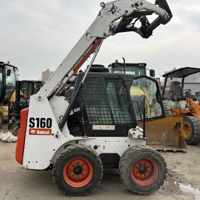 二手山猫滑移装载机.山猫滑移扫雪机出售