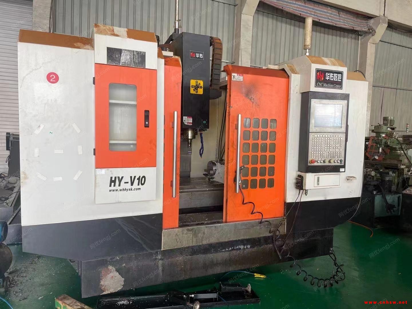 现货出售武汉华佑1060主轴8000，BT40主轴，带油冷，三线轨，新代系统