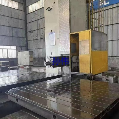 老机器昆机200数控落地镗铣，行程4-10米，工作台3-3米数控，发格系统，2008年，在位