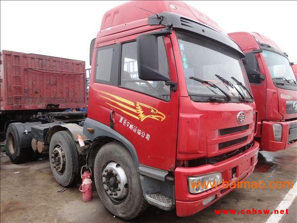 低价处理二手**悍威双导向半挂车