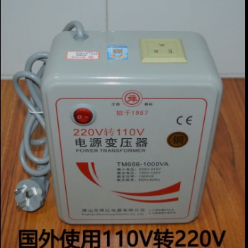 舜红变压器纯铜款1000W足功率 220v转110v热水壶面包机用图2