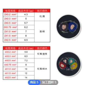 rs485通讯线纯铜RVSP2芯4 6 80.2 0.3 0.5平信号线屏蔽双绞线AWG