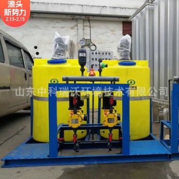 医院污水处理 一体化溶解加药装置 絮凝投药设备 化学除磷加药机图2