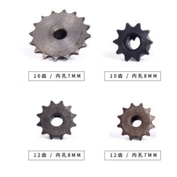 烤肠机铜轮边轮热狗机链条齿轮 烤香肠机专用配件电机齿轮