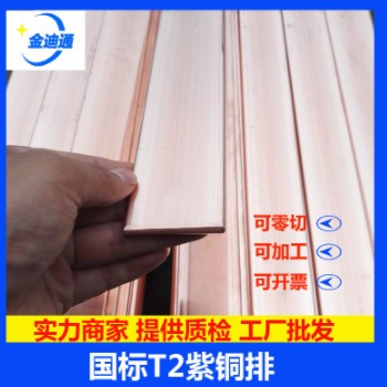 TMY铜母排T2紫铜排 配电柜用母线排接地电气工程镀锡铜母线紫铜排图3