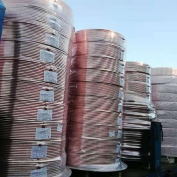 常规规格大量现货销售天津盘管 空调铜管6*1 8*1 10*1 12*1紫铜管