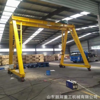电动转弯转向升降移动式龙门架 万向旋转轮式 小型升降电动龙门吊图2