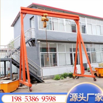 直供可升降万向轮手推龙门架 室内外无轨电动移动式小型龙门吊架图3