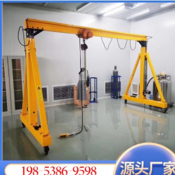 可升降万向轮手推龙门架升降式电动单梁行车10吨小型万向龙门架图2