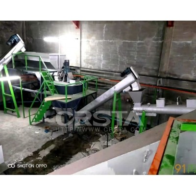 废旧PET塑料瓶清洗生产线 PET矿泉水瓶破碎清洗设备 PET瓶冷洗回收流水线